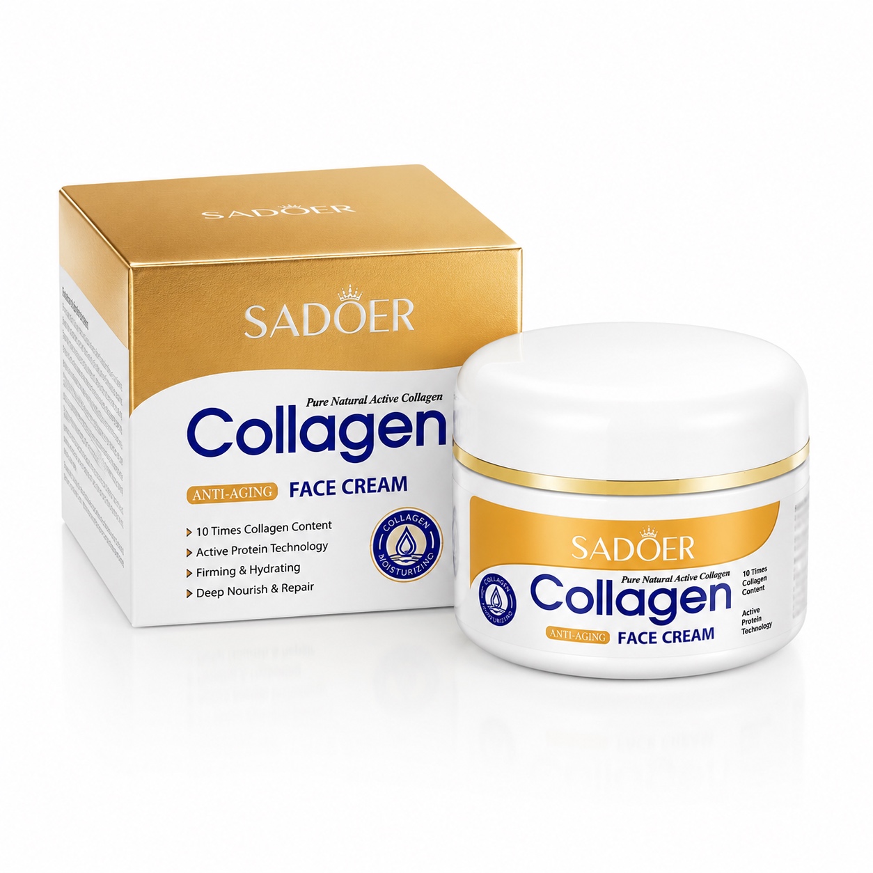 зображення_viber_2026-06-09_13-18-35-001 Крем для обличчя з колагеном Sadoer Luxurious Beauty Collagen Cream - Зображення 1