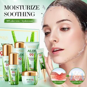 Подарунковий набір косметики для обличчя bioaqua aloe vera з екстрактом алое, 6 продуктів - Зображення 3