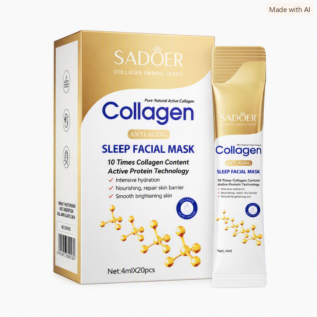 Copilot_20260902_140752 Антивікова нічна маска з колагеном SADOER Collagen Anti-Aging Sleep Facial Mask - Зображення 1