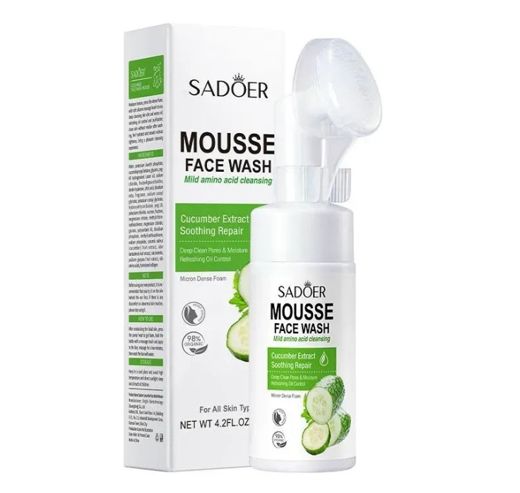 Знімок екрана 2026-09-01 204552 Пінка для вмивання SADOER Mousse Face Wash із Cucumber Extract - Зображення 1