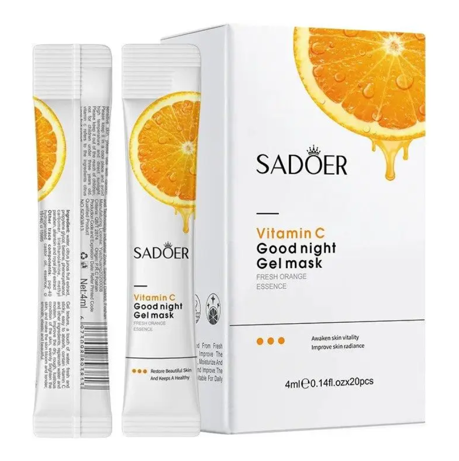 Знімок екрана 2026-09-02 134246 Нічна гелева маска з вітаміном C SADOER Vitamin C Good Night Gel Mask - Зображення 1